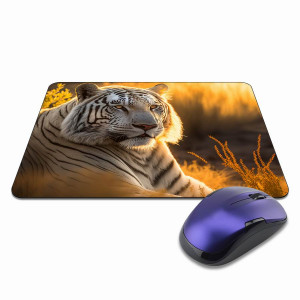 KMP390 Коврик для мыши 22х18см Белый тигр