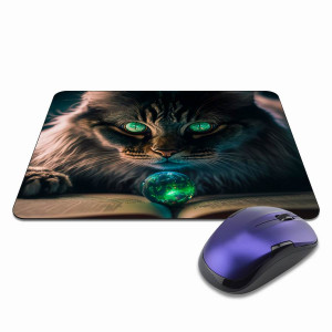 KMP396 Коврик для мыши 22х18см Кот и книга