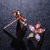 1G0264 Серьги Цветок с позолотой