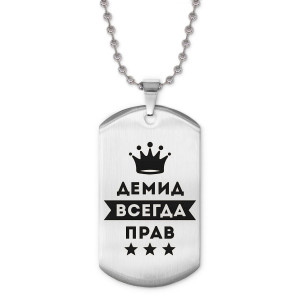 ACZ2-282 Жетон на цепочке Демид Всегда прав