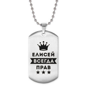 ACZ2-287 Жетон на цепочке Елисей Всегда прав