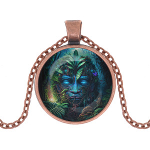 ALK1136 Кулон с цепочкой Дух джунглей