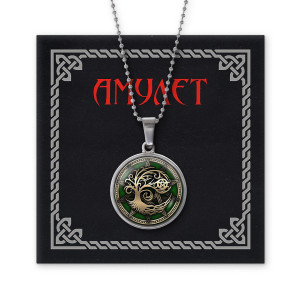 AMN-082 Амулет Дерево жизни и пентаграмма