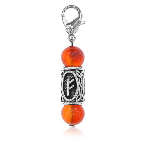 BKN3-03 Брелок-амулет Феху, нат.камень Сердолик
