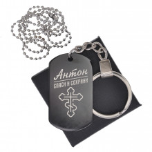 BKZB-100 Мужской именной кулон-брелок Антон