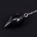 BLK042-05 Маятник для биолокации, 19см, чёрный агат