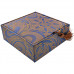 BOX011-2 Коробка для браслета 10х10см, цвет синий