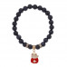 BS-CR-0992 Браслет Манеки-Неко (защита дома) синт.кам. Синий авантюрин 8мм