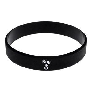 BS824-01 Спортивный резиновый браслет для мальчика, 1см