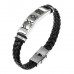 BSKR1-008 Кожаный рунический браслет Растущее благосостояние