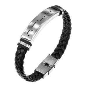 BSKR1-575 Кожаный браслет Победа