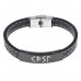BSKR2-098 Кожаный рунический браслет Энергия творчества
