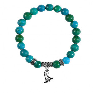 BSPE-04-20 Браслет Волшебная шляпа (магический дар), Хризоколла