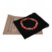 BSR2-024 Браслет с рунами под золото Ансуз, с нат. камнем Сердолик 10мм