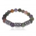 BSRX-10-3-9 Браслет Материальное благополучие нерж.сталь нат.камень Яшма индийская 10мм