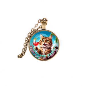 C0307028 Кулон, цвет бронза, с цепочкой, Море - это кайф