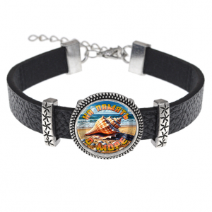 C0309011 Кожаный браслет, На память о море