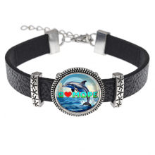C0315011 Кожаный браслет, Я люблю море