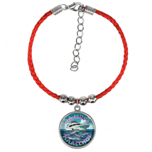 C0321047 Браслет из красного шнура, На море классно
