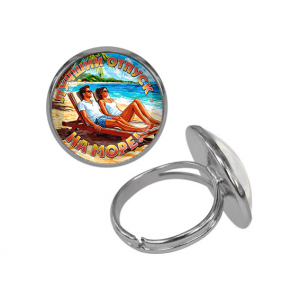 C0323015 Кольцо металлическое, цвет серебро, Лучший отпуск