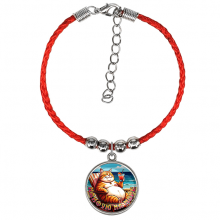 C0325047 Браслет из красного шнура, Кайфую на море