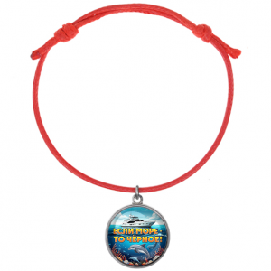 C0326052 Браслет из красного шнура, Если море, то Чёрное