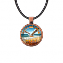C0328031 Кулон, цвет медь, со шнурком, Балтийское море