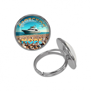 C0329015 Кольцо металлическое, цвет серебро, Азовское море
