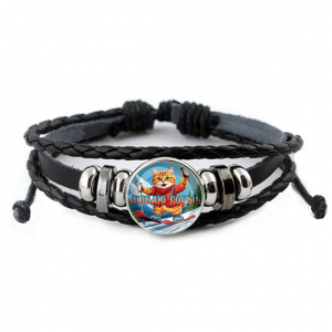 C0334012 Кожаный браслет, Люблю горы
