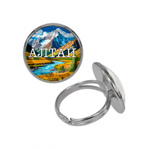 C0403015 Кольцо металлическое, цвет серебро, Алтай