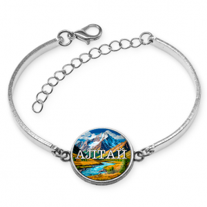C0403046 Браслет металлический, цвет серебро, Алтай