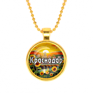 C0505032 Кулон, цвет золото, с цепочкой, Краснодар