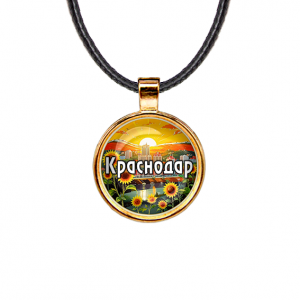 C0505033 Кулон, цвет золото, со шнурком, Краснодар