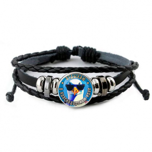 C0510012 Кожаный браслет, Отдыхаю в Краснодарском крае