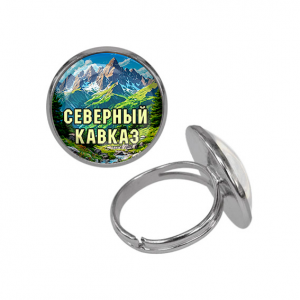 C0512015 Кольцо металлическое, цвет серебро, Северный Кавказ