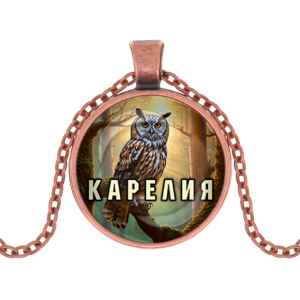 C0607030 Кулон, цвет медь, с цепочкой, Карелия