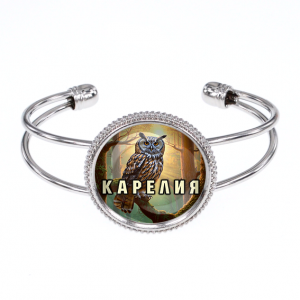 C0607034 Браслет металлический, цвет серебро, Карелия
