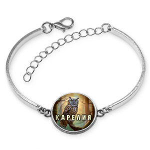 C0607046 Браслет металлический, цвет серебро, Карелия