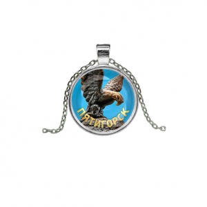 C0801026 Кулон, цвет серебро, с цепочкой, Пятигорск