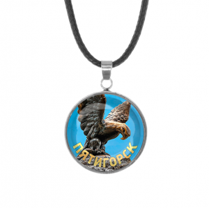C0801062 Кулон, нержавеющая сталь, со шнурком, Пятигорск