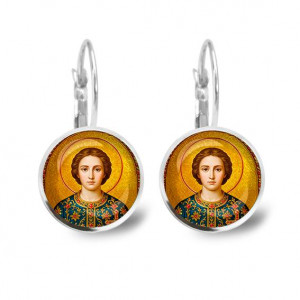 C1106038 Серьги металлические, Пантелеймон
