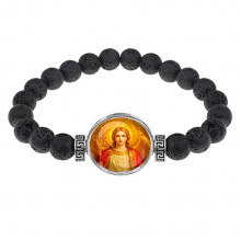 C1118003 Браслет из лавы, Архангел Михаил
