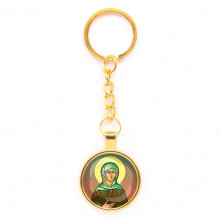 C1132020 Круглый брелок, цвет золото, с цепочкой, Ксения Петербургская
