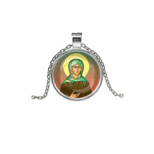 C1132026 Кулон, цвет серебро, с цепочкой, Ксения Петербургская