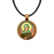C1132029 Кулон, цвет бронза, со шнурком, Ксения Петербургская