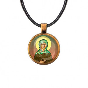C1132029 Кулон, цвет бронза, со шнурком, Ксения Петербургская