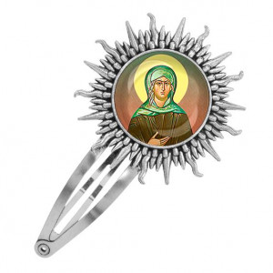 C1132045 Заколка металлическая, цвет серебро, Ксения Петербургская