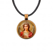 C1136029 Кулон, цвет бронза, со шнурком, Архангел Михаил