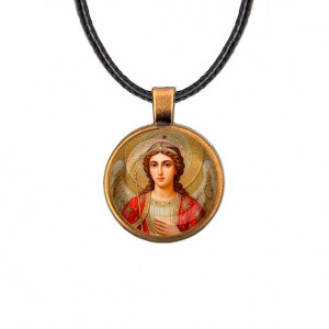 C1136029 Кулон, цвет бронза, со шнурком, Архангел Михаил