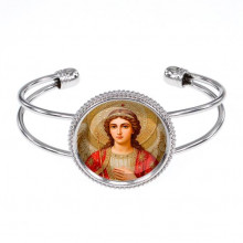 C1136034 Браслет металлический, цвет серебро, Архангел Михаил